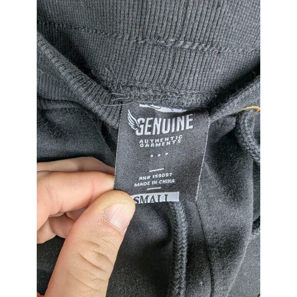 Genuine Authentic Garments Joggers size Small Men’s Love At First Sight Black - Picture 8 of 10